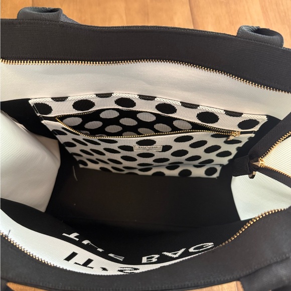 NWT Colorblock Knit Tote Bag - kate spade new york x Target White/Black - Picture 13 of 15